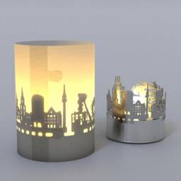 Dortmund Skyline Gift Tube Shadow Play - Exclusive Souvenir For Fans, Projects Beautiful Silhouette, Captivating - thumbnail 4