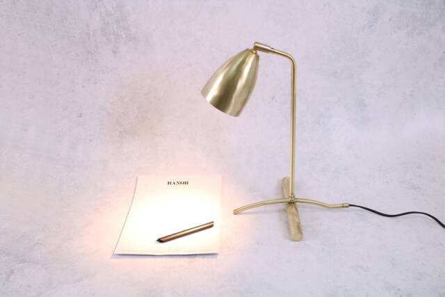 Brass Table Lamp , Lights, Desk - image 1