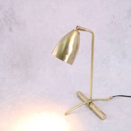 Brass Table Lamp , Lights, Desk - thumbnail 3