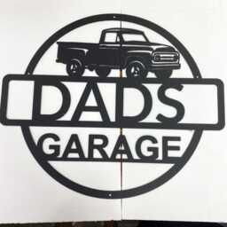 Custom Car Garage Sign, Personalised Name Sign, Metal Plaque, Man Cave Sign, Wall Art Decor, Mechanic Workshop, Gifts For Dad Him Grandpa - thumbnail 2