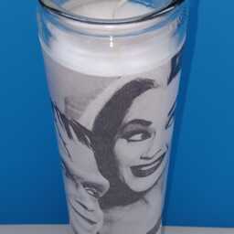 Handmade Munsters Glass Container Candle, The Munsters, Retro Tv, Gothic Comedy, Vintage Candle - thumbnail 2