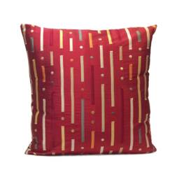 Red Pillow, Throw Pillow Cover, Decorative Cushion Covers, Pillowcase, Accent Toss Silk, Multicolor Embroidery