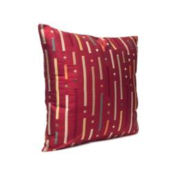 Red Pillow, Throw Pillow Cover, Decorative Cushion Covers, Pillowcase, Accent Toss Silk, Multicolor Embroidery - thumbnail 2
