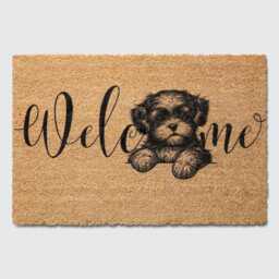 Shih Tzu Doormat Natural Coir Dog Welcome Mat - thumbnail 1