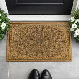 Wildflower Burst Door Rug I Minimalist Entrance D??cor Durable Mat - thumbnail 4