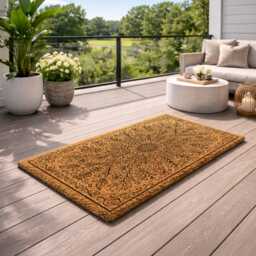Wildflower Burst Door Rug I Minimalist Entrance D??cor Durable Mat - thumbnail 2