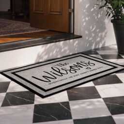 Wedding & Engagement Personalized Outdoor Rug - Gifts For Couples Washable Custom - thumbnail 4