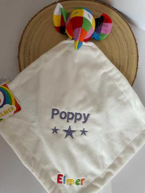 Personalized Baby Comforter, Embroidered Name, Soft Plush Blanket - image 1