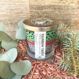 Wyo Rainbow Trout Pattern Candle - thumbnail 4