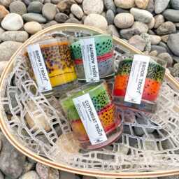 Wyo Rainbow Trout Pattern Candle - thumbnail 2