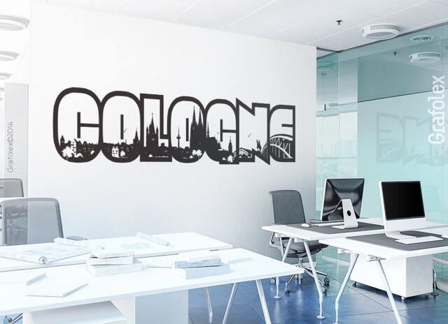 Wall Sticker Cologne Skyline. Color Selection. Motif W105 - image 1
