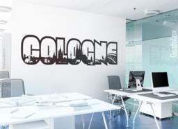 Wall Sticker Cologne Skyline. Color Selection. Motif W105