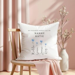 Personalised Cushion, Gift For Mum, Nanny Gifts, Gifts For Her, Grandma Cushion Cover, Nan Custom - thumbnail 3