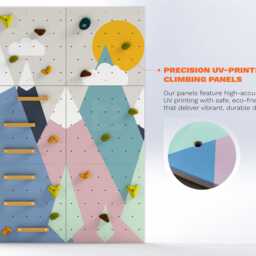 Kids Climbing Wall - Indoor Play Gym, Custom Made, Holds Included - thumbnail 3
