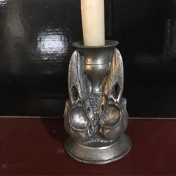 Crow Skull Candlestick Holder - thumbnail 2