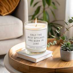 Funny June Birthday Candle, Best Friend Gift, Gift For Sister, Custom Candle Personalised Zodiac - thumbnail 2