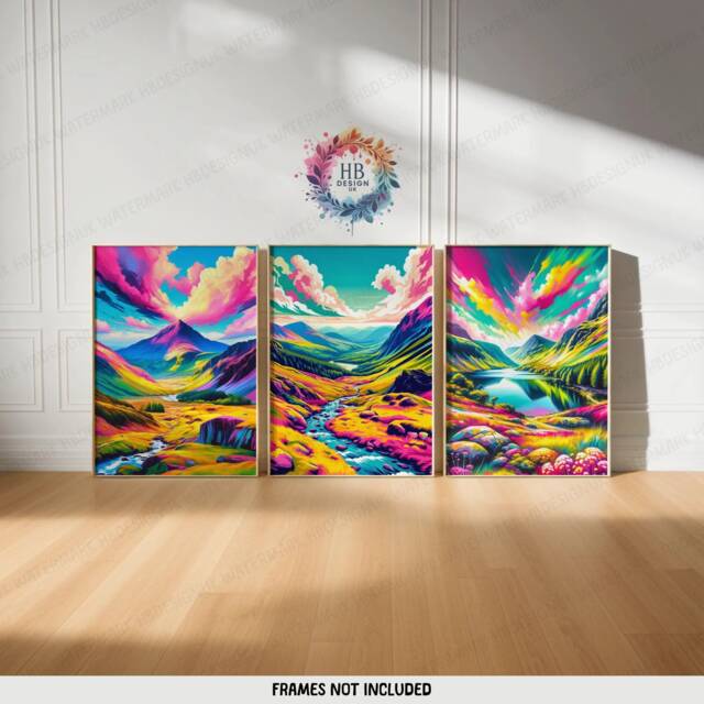 Snowdonia Travel Prints - Set Of 3 Posters - Wall Art Decor Poster Snowdon Illustration UK Artwork Gift National Park Gifts - image 1
