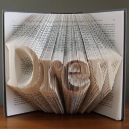 Monogrammed Custom Name Folded Book Unique Personalized Gift - Your Here Birthday Baby Wedding Present Made Art - thumbnail 2