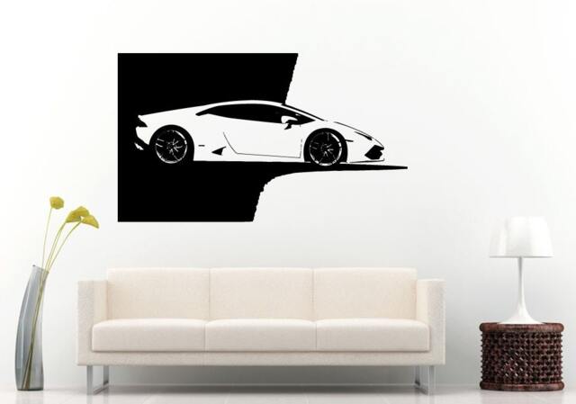 Car Vehicle Automobile Supercar Sports Garage Right Side Wall Decal Vinyl Sticker Mural Room Decor L848 - image 1