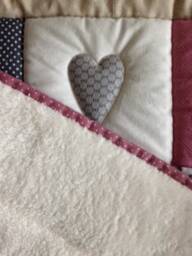 Crawling Blanket With Name, Baby Blanket, Crawling Name Amelie Patchwork Personalized - thumbnail 3