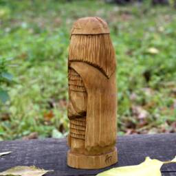 Hand Carved Wooden Thor Statue. - 7.8 Inches Norse Vikings God Figurine - thumbnail 3