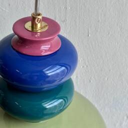 Pendant Ceramic Lamp, Hanging Lampshade, Handmade Design, Artistic Creation, Unique Light Fixture - thumbnail 3