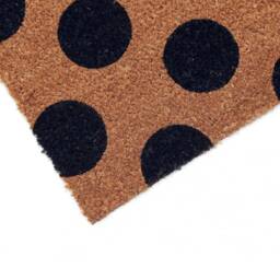 Coco & Coir Door Mat Indoor/Outdoor - Non Slip Abstract Design Entrance Welcome - Polka Beauty - thumbnail 2