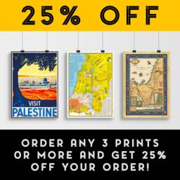 The Holy Land From The Patriarchs To Paul's Journeys, 1941, Pictorial Map Of Israel, Old Biblical Poster, Historic Sites, New Testament - thumbnail 2