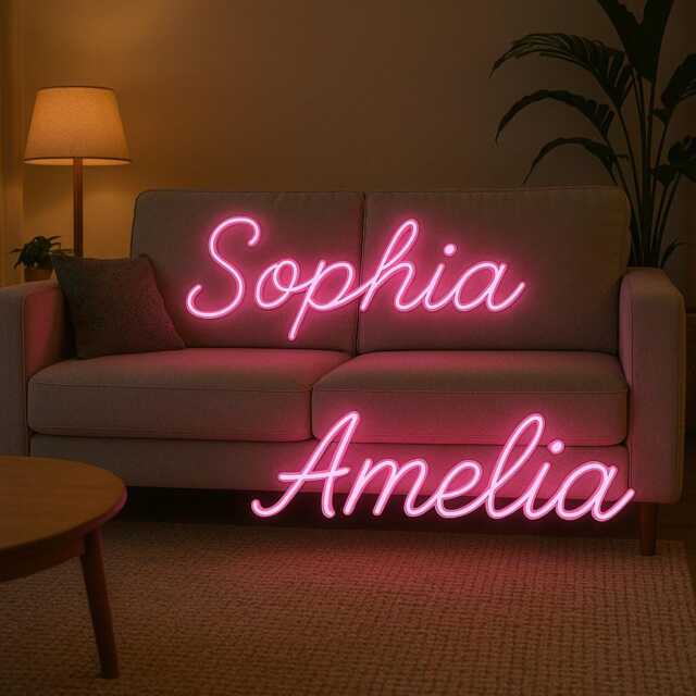 Custom Neon Sign, Name Wedding Led Gifts, Wall Decor - image 1