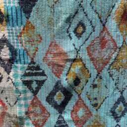 Handmade Persian Kantha Quilt, Cotton Bedspread, Traditional Stitch Art Throw - thumbnail 2