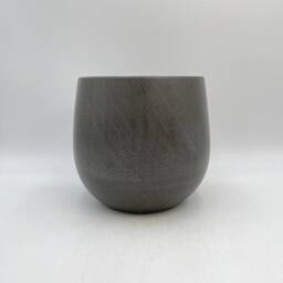 Handmade Grey Ceramic Plant Pot, Esra Sustainable Zen Home Decor, Multiple Sizes, D22cm, D31cm - thumbnail 3