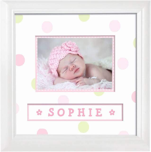 Pearhead Baby Photo Picture Frame Photograph With First Name Girl Gift Present Make Your Own Kit Shower - image 1