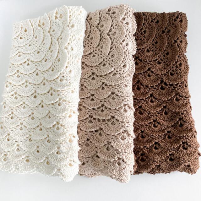 Crochet Baby Blanket, Newborn Gift, Cotton Baby Swaddle, Unisex Blanket, Fluffy Shower - image 1