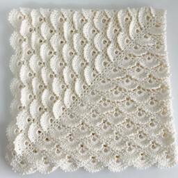 Crochet Baby Blanket, Newborn Gift, Cotton Baby Swaddle, Unisex Blanket, Fluffy Shower - thumbnail 3