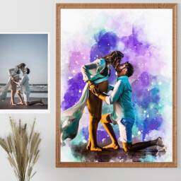 Personalized Watercolor Portrait From Photo, Bespoke Anniversary Gift - thumbnail 3