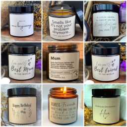 Personalized Aromatherapy Candle Gift Set Soy & Coconut Wax - thumbnail 3
