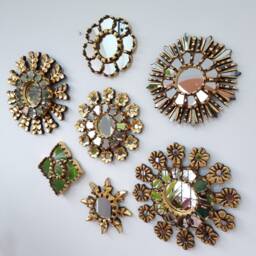 Gold Rosedal - Interior Decoration Wall Mirror Home Decor Decorative Mirrors Peruvian Crafts - thumbnail 2