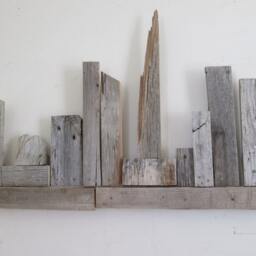 Barnwood Art Abstract City Scape - thumbnail 4