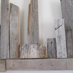 Barnwood Art Abstract City Scape - thumbnail 2