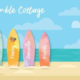 Surf Board Print, Family Gift, A4 Surfing, Sea Lovers, Beach Personalised Surfer Gift For Friends, Present - thumbnail 3