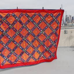 Kyrgyz Traditional Patchwork Bed Cover/Bedspread, Quilt From Kyrgyzstan, Central Asian Patchwork - thumbnail 2
