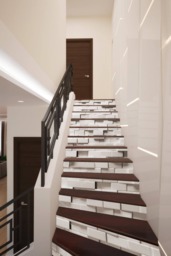 3D Brick Wall Stairway Decoration Adhesive Vinyl Stair Riser Panels Stairs Risers Sticker Mural Photo Decal Wallpaper Removable - thumbnail 1