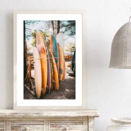 Surf Print, Board Poster, Beach Prints, Coastal Tropical Wall Art, Modern Home Decor Prints - thumbnail 3