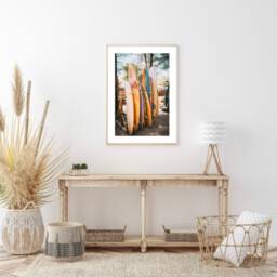 Surf Print, Board Poster, Beach Prints, Coastal Tropical Wall Art, Modern Home Decor Prints - thumbnail 2