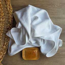 White Linen - Cotton Bath Towels Italian Luxury Spa Towel