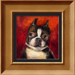 Boston Terrier Art, Pet Portrait, Miniature Dog Art Print, Big Eye, Lowbrow Portrait - thumbnail 2