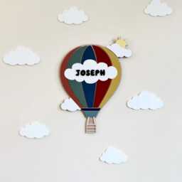 Cloud Nursery Wall Decor, Clouds Kids Room Set Of 6 Shapes, Acrylic Sky Theme Decor - thumbnail 2