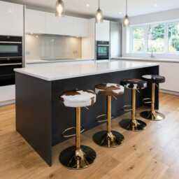 Cowhide Bar Stools/Counter - Adjustable Height Custom Made Gl - thumbnail 3