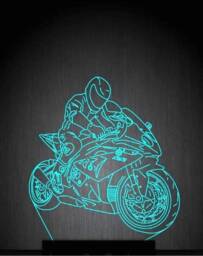 Biker, Bike , Motorcycle , 3D Personalised Smart App Control Night Light Bluetooth, Music, 7&16M Colour Mobile App , Gift Led Lamp