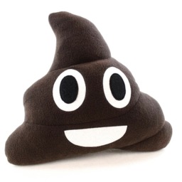 Smiling Poop Emoji Pillow - Ice Cream Cushion Pile Of Poo - thumbnail 3